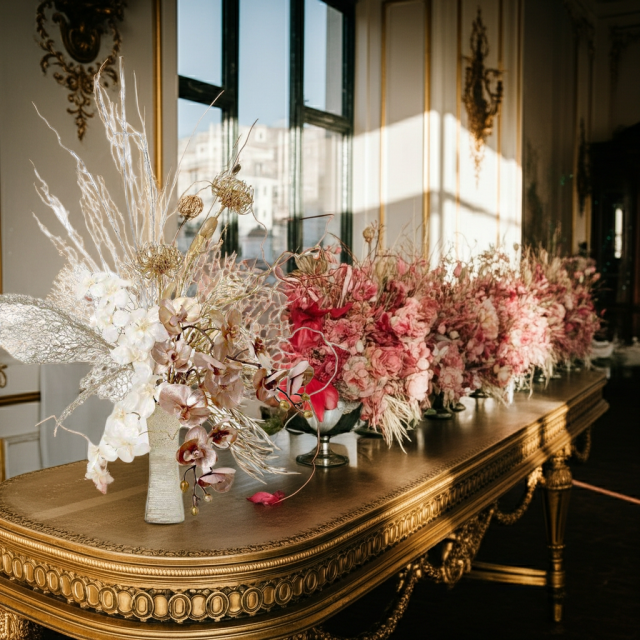 【プレミアムコレクション 造花・アーティフィシャルフラワーアレンジメント】shining butterfly