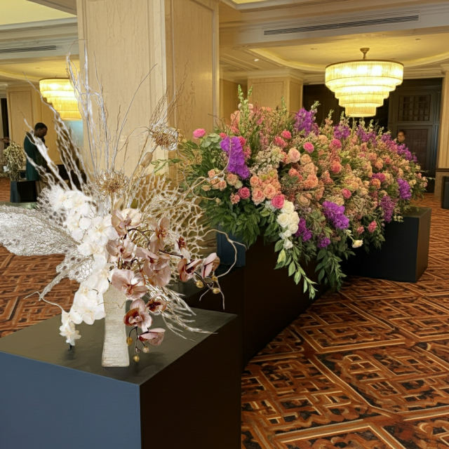 【プレミアムコレクション 造花・アーティフィシャルフラワーアレンジメント】shining butterfly