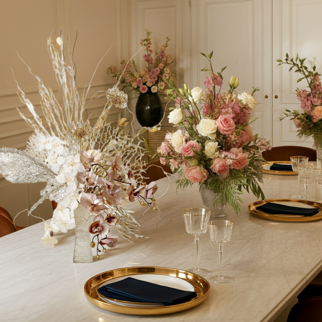 【プレミアムコレクション 造花・アーティフィシャルフラワーアレンジメント】shining butterfly