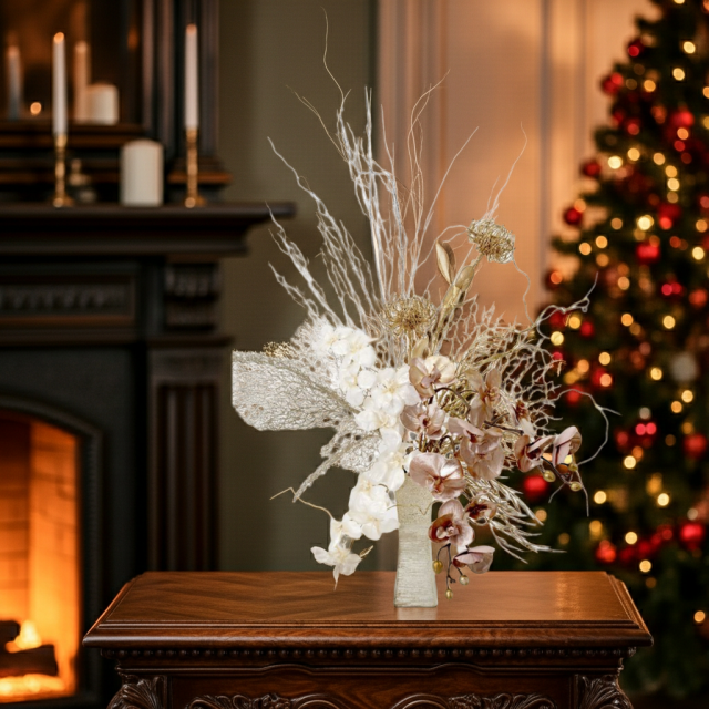 【プレミアムコレクション 造花・アーティフィシャルフラワーアレンジメント】shining butterfly