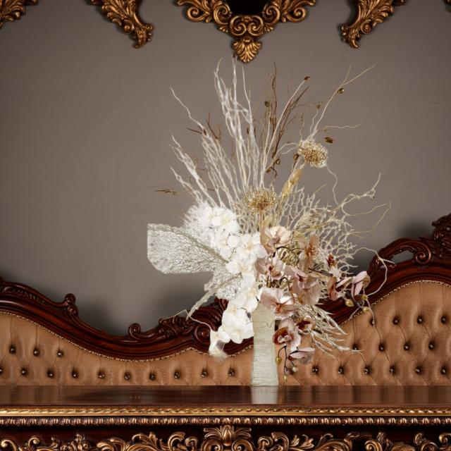 【プレミアムコレクション 造花・アーティフィシャルフラワーアレンジメント】shining butterfly