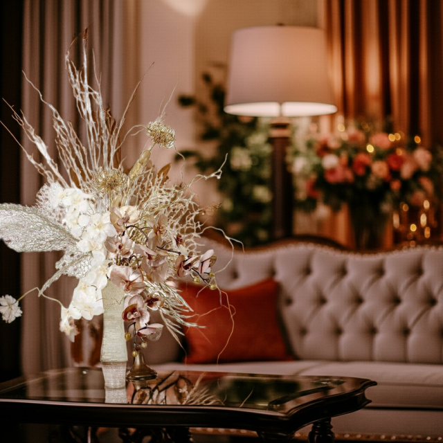 【プレミアムコレクション 造花・アーティフィシャルフラワーアレンジメント】shining butterfly