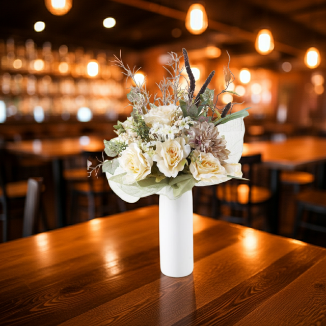 アーティフィシャルフラワー インテリアブーケアレンジ】バラ&ダリアの