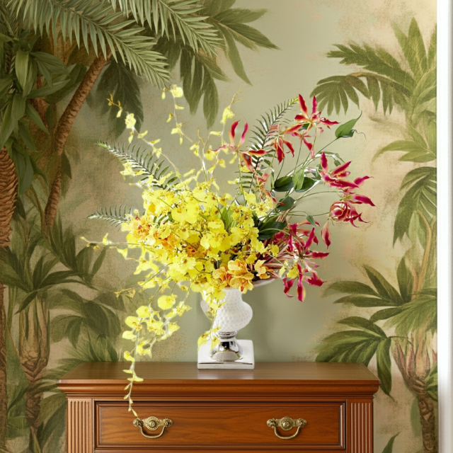 【アーティフィシャルフラワー・アートフラワー・造花アレンジメント】ブライト・カナリア