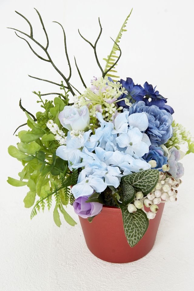【造花・アーティフィシャルフラワー・造花インテリア】Thank youポットアレンジーB