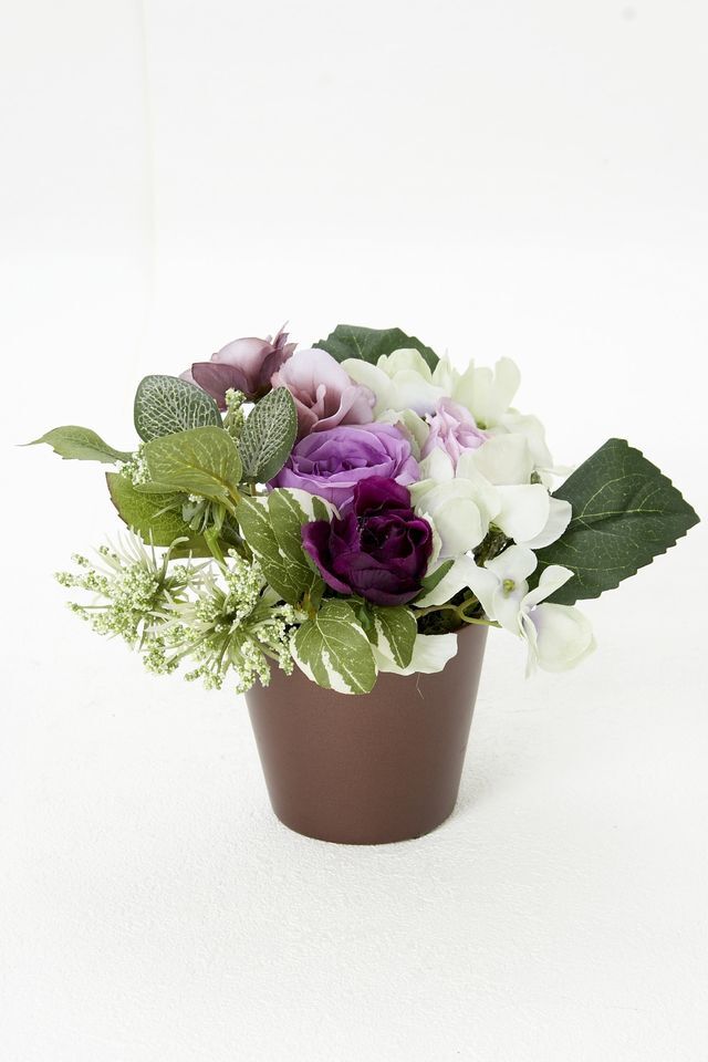 【造花・アーティフィシャルフラワー・造花インテリア】Thank youポットアレンジーE