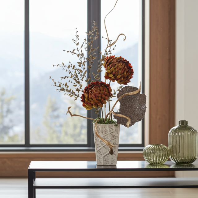 【造花インテリア・アートフラワー・アーティフィシャルフラワーアレンジメント】ヘルミナシオン