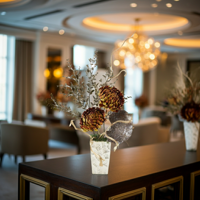 【造花インテリア・アートフラワー・アーティフィシャルフラワーアレンジメント】ヘルミナシオン