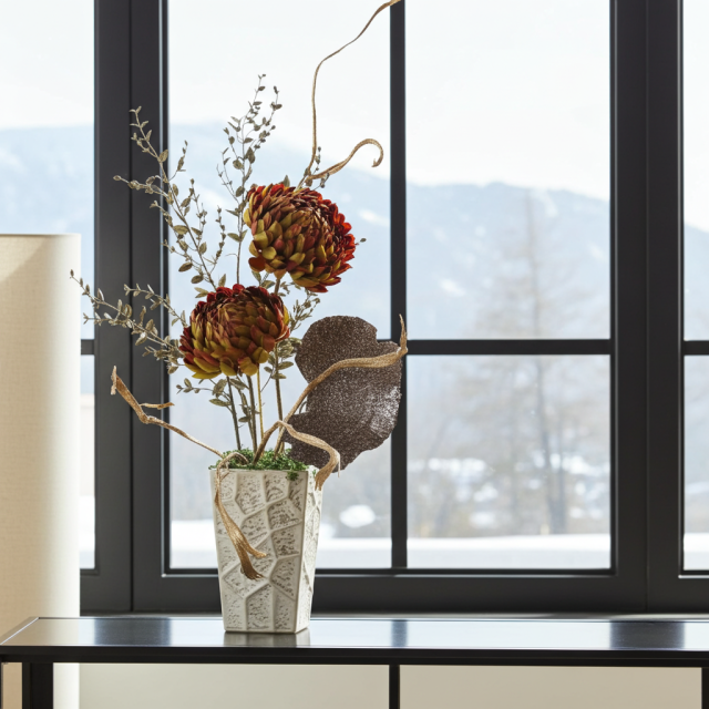 【造花インテリア・アートフラワー・アーティフィシャルフラワーアレンジメント】ヘルミナシオン