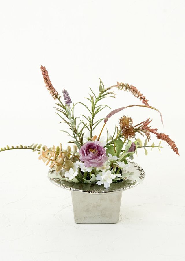 【造花・アーティフィシャルフラワー・和モダン・和風アレンジメント】浮舟−ukihune