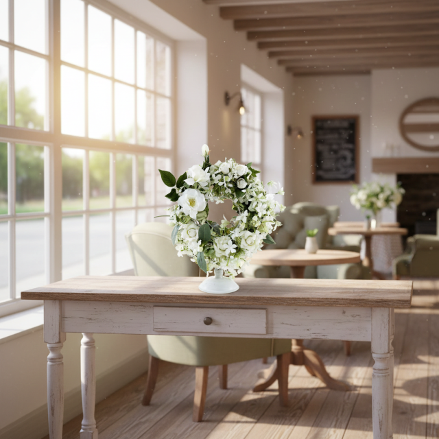 アーティフィシャルフラワー・造花・両面アレンジ】ローズガーデン