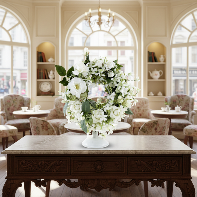 アーティフィシャルフラワー・造花・両面アレンジ】ローズガーデン