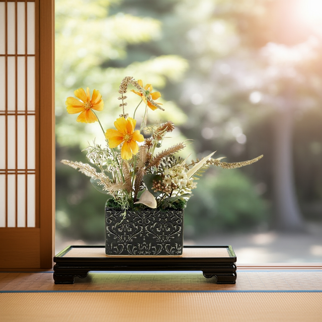 【造花アレンジメント・アーティフィシャルフラワー・インテリアフラワー】beautiful Cosmos