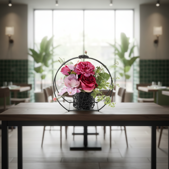【アーティフィシャルフラワー・造花 和モダン・和風アレンジメント】ローズガーデンシリーズ｜Japanese style rose/薔薇