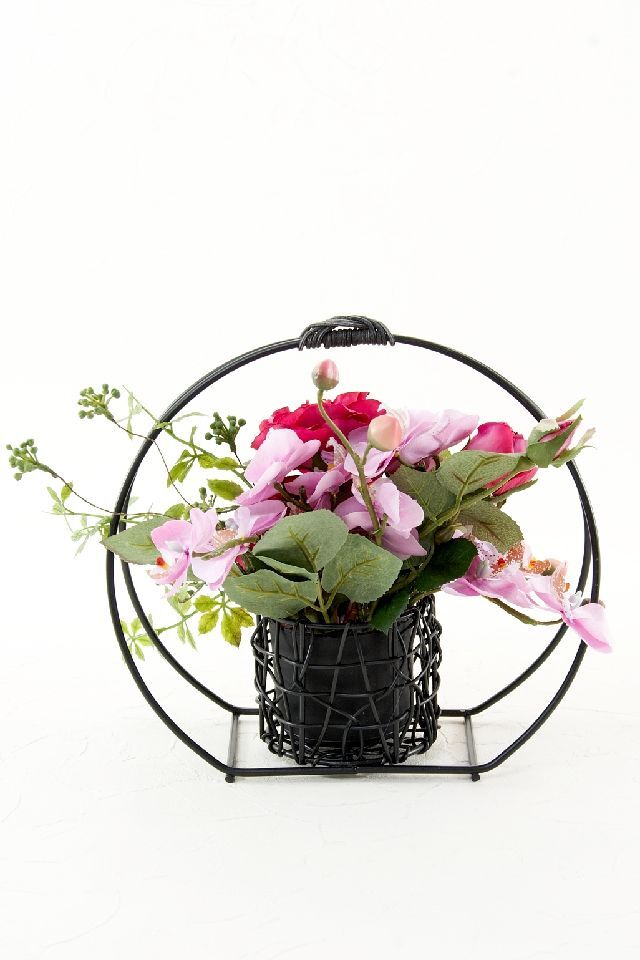 【アーティフィシャルフラワー・造花 和モダン・和風アレンジメント】ローズガーデンシリーズ｜Japanese style rose/薔薇