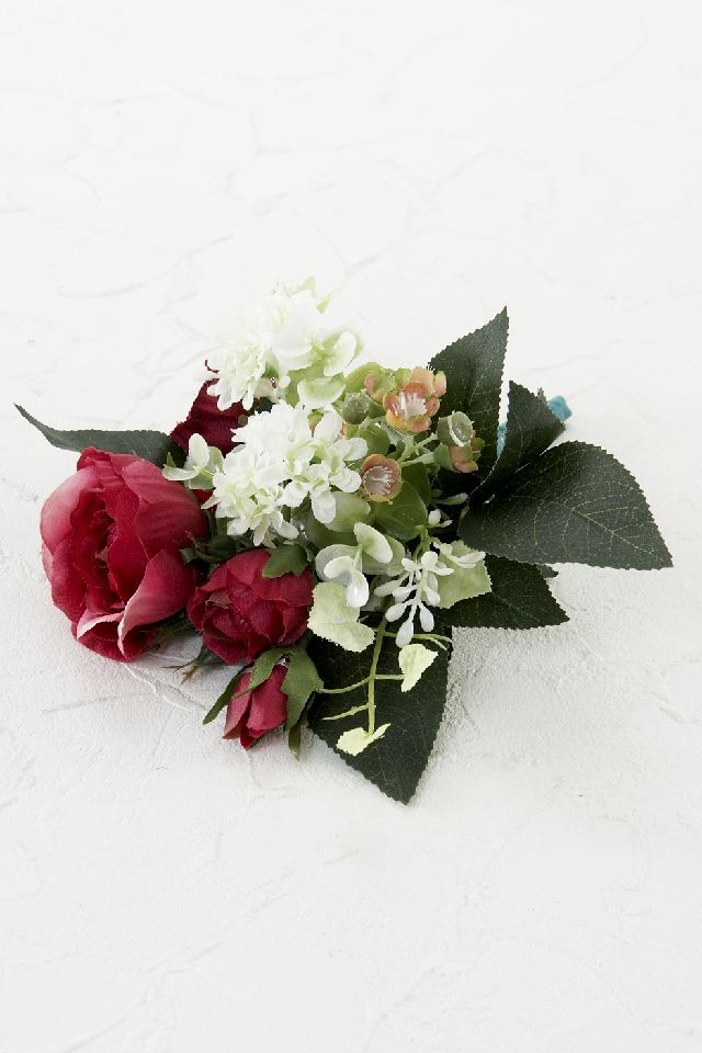 【アーティフィシャルフラワー・造花 お仏壇向け ミニ供花・1束タイプ】ローズガーデンシリーズ｜small funeral rose−B