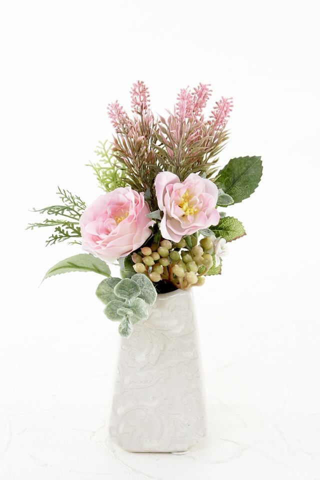 【アーティフィシャルフラワー・造花 お仏壇向け ミニ供花・1束タイプ】ローズガーデンシリーズ｜small funeral rose−C