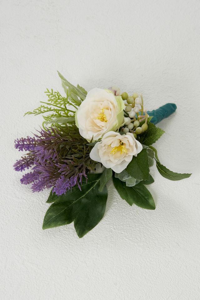 【アーティフィシャルフラワー・造花 お仏壇向け ミニ供花・1束タイプ】ローズガーデンシリーズ｜small funeral rose−C