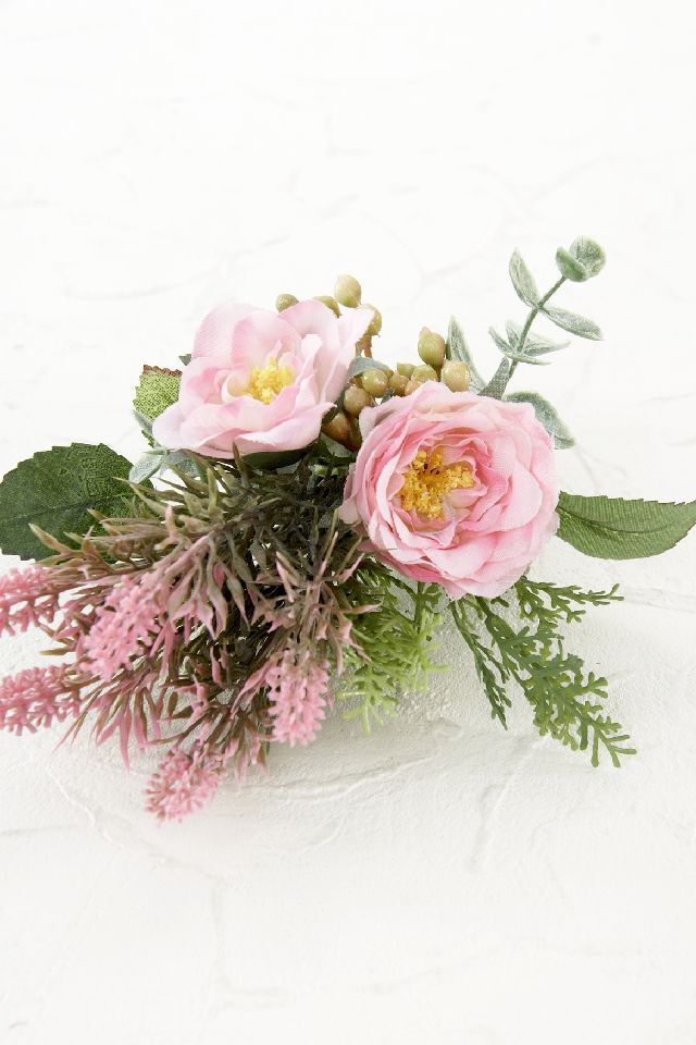 【アーティフィシャルフラワー・造花 お仏壇向け ミニ供花・1束タイプ】ローズガーデンシリーズ｜small funeral rose−C