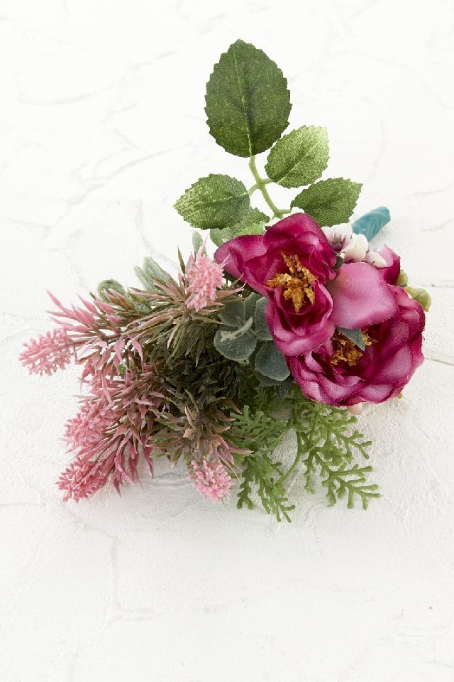 【アーティフィシャルフラワー・造花 お仏壇向け ミニ供花・1束タイプ】ローズガーデンシリーズ｜small funeral rose−C