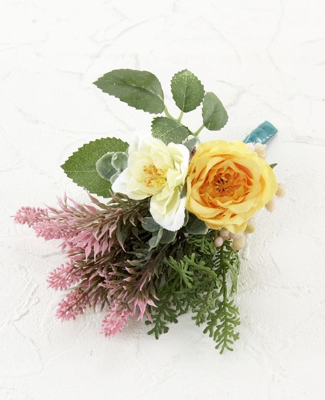 【アーティフィシャルフラワー・造花 お仏壇向け ミニ供花・1束タイプ】ローズガーデンシリーズ｜small funeral rose−C