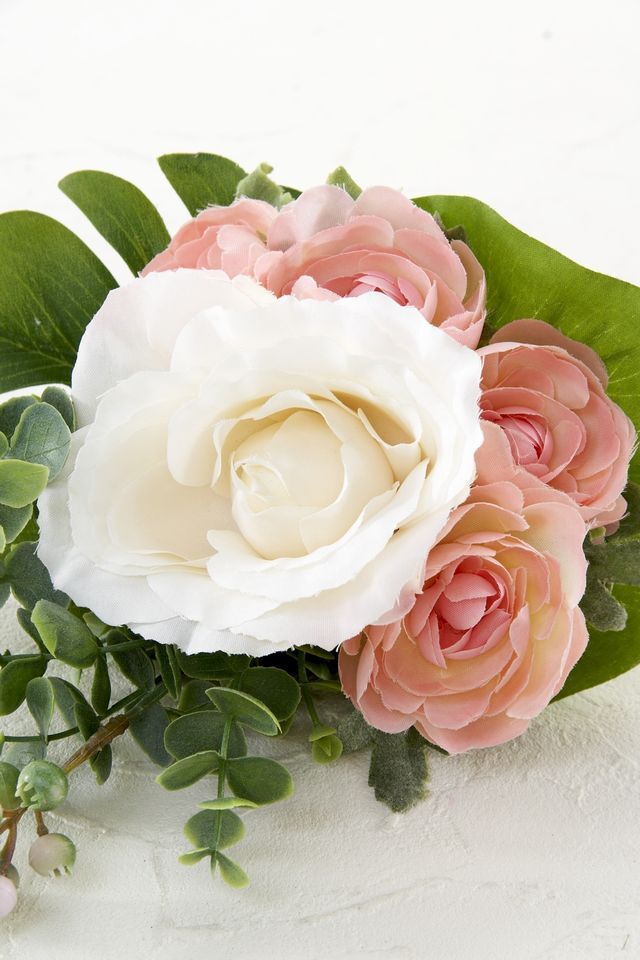 【アーティフィシャルフラワー・造花 お仏壇向け ミニ供花・1束タイプ】ローズガーデンシリーズ｜small funeral rose−E