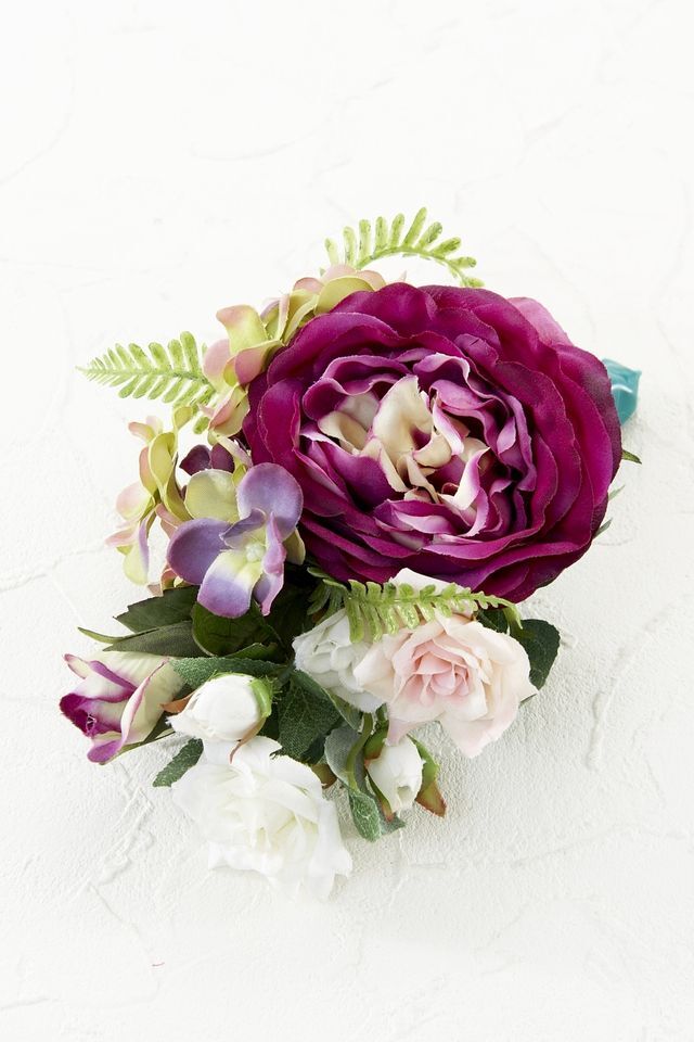 【アーティフィシャルフラワー・造花 お仏壇向け ミニ供花・1束タイプ】ローズガーデンシリーズ｜small funeral rose−F