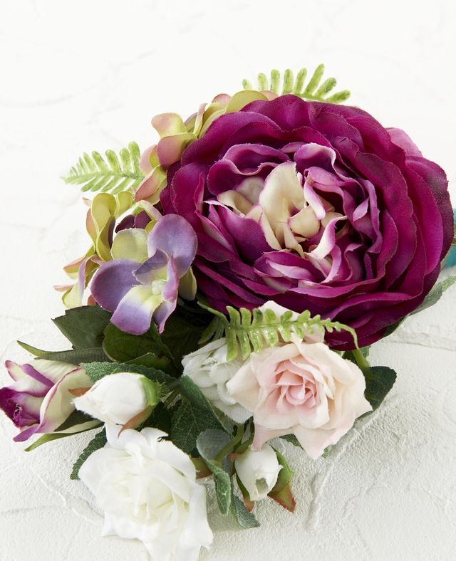 【アーティフィシャルフラワー・造花 お仏壇向け ミニ供花・1束タイプ】ローズガーデンシリーズ｜small funeral rose−F