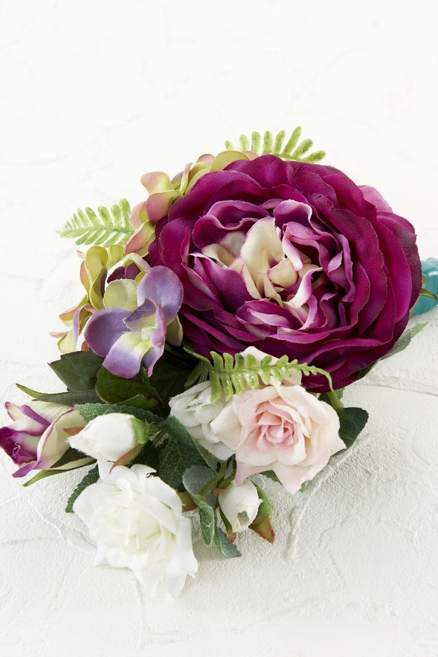 【アーティフィシャルフラワー・造花 お仏壇向け ミニ供花・1束タイプ】ローズガーデンシリーズ｜small funeral rose−F
