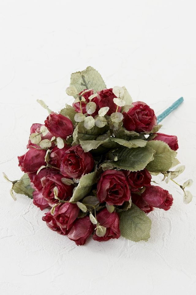 【アーティフィシャルフラワー・造花 お仏壇向け仏花 供花・1束タイプ】ローズガーデンシリーズ｜funeral rose−H