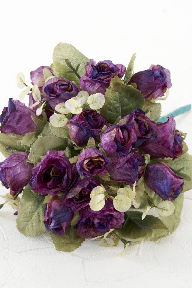 【アーティフィシャルフラワー・造花 お仏壇向け仏花 供花・1束タイプ】ローズガーデンシリーズ｜funeral rose−H