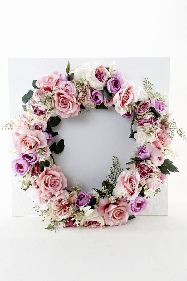 【造花 アーティフィシャルフラワー・アートフラワーのオリジナルリース】ローズガーデンシリーズ｜Rose wreath―A
