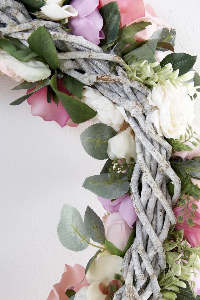 【造花 アーティフィシャルフラワー・アートフラワーのオリジナルリース】ローズガーデンシリーズ｜Rose wreath―A