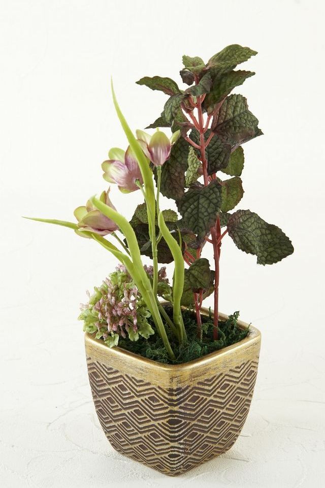 【造花・アーティフィシャルフラワー・造花インテリア】フラチラリアのモダンアレンジメント