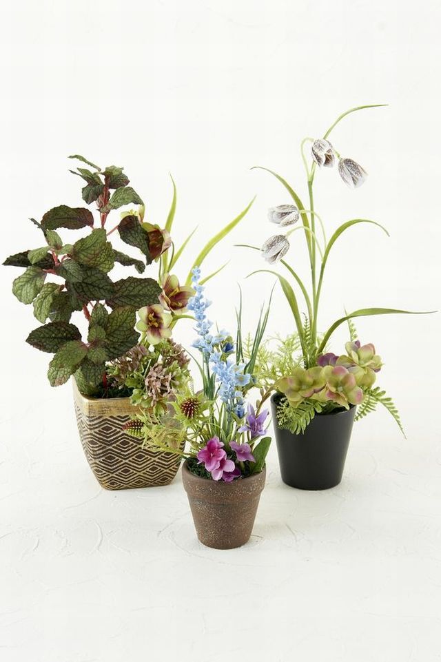 【造花・アーティフィシャルフラワー・造花インテリア】フラチラリアのモダンアレンジメント