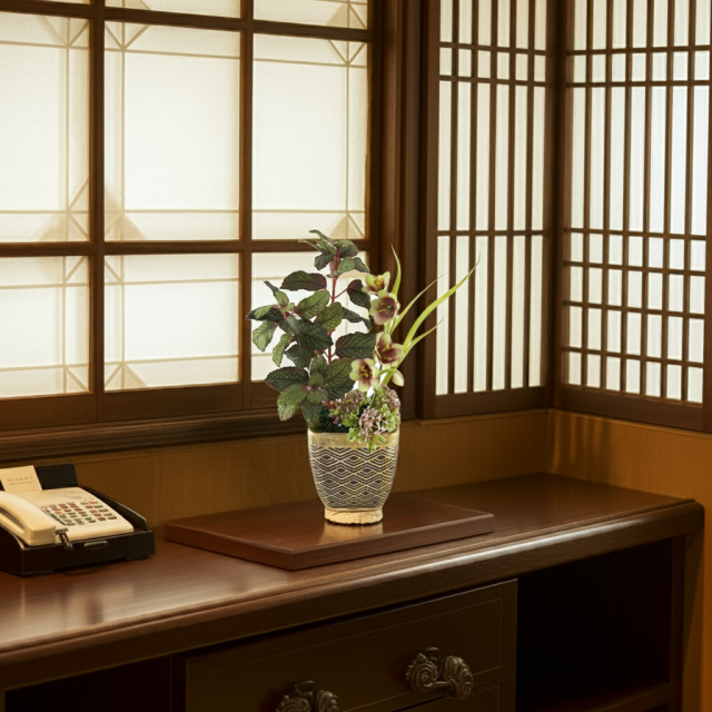 【造花・アーティフィシャルフラワー・造花インテリア】フラチラリアのモダンアレンジメント