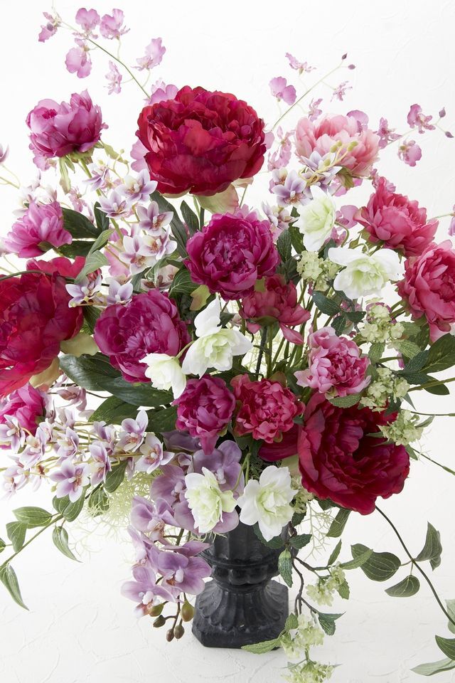 【プレミアムコレクション 造花・アーティフィシャルフラワー・アートフラワーアレンジメント】アレンジ・デ・セーリア