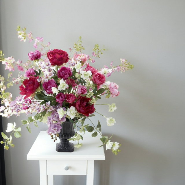 【プレミアムコレクション 造花・アーティフィシャルフラワー・アートフラワーアレンジメント】アレンジ・デ・セーリア