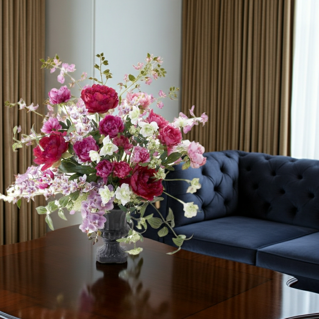 【プレミアムコレクション 造花・アーティフィシャルフラワー・アートフラワーアレンジメント】アレンジ・デ・セーリア