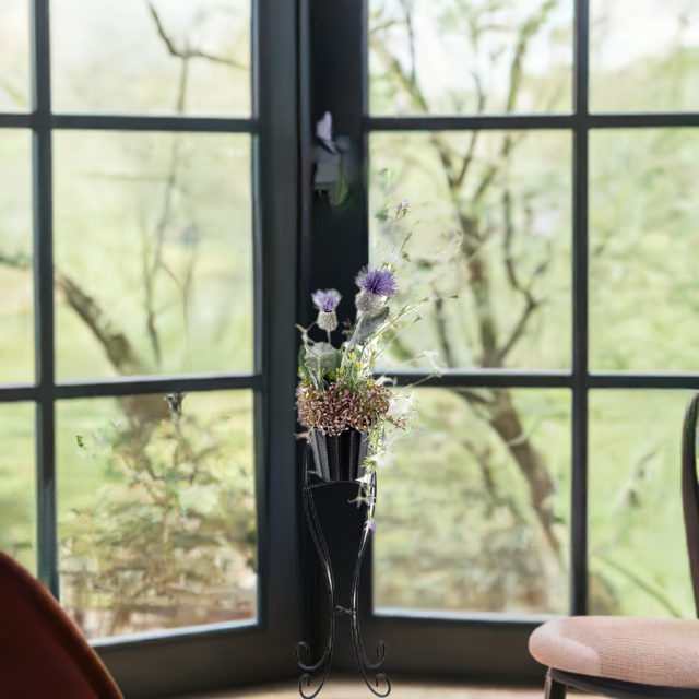 【造花スタンドアレンジメント・アーティフィシャルインテリア】紫里-yukari