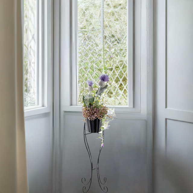 【造花スタンドアレンジメント・アーティフィシャルインテリア】紫里-yukari