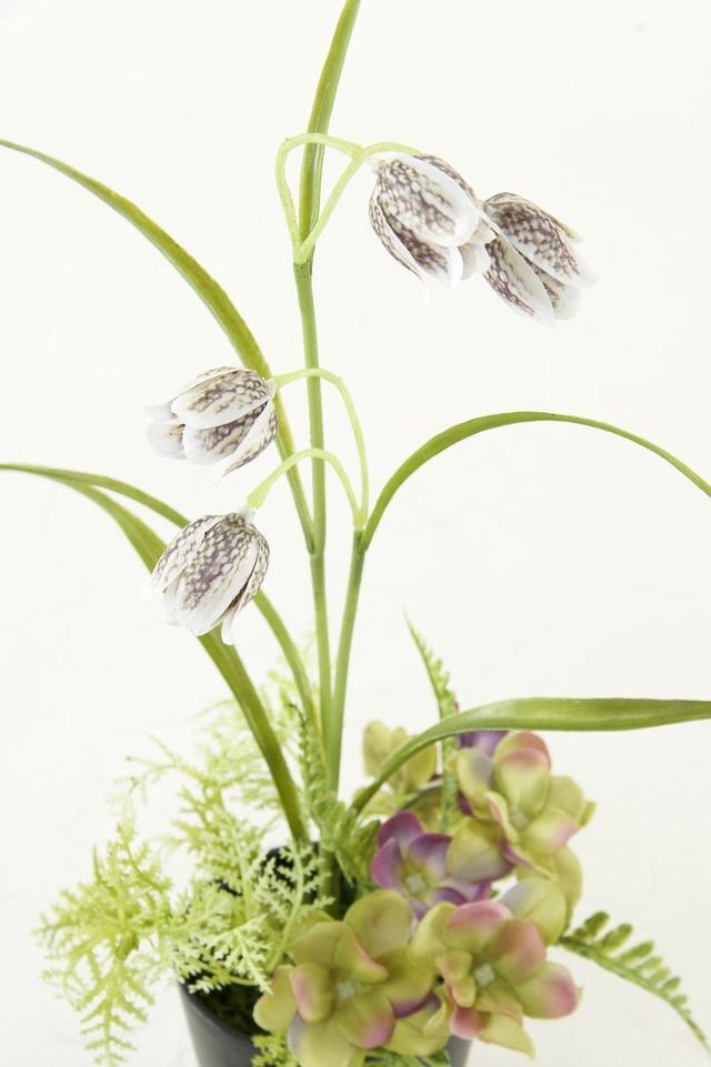 【造花・アーティフィシャルフラワー・造花インテリア】バイモユリのナチュラルアレンジメント