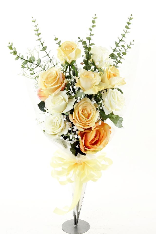 【贈答・贈呈用・造花花束・アーティフィシャルフラワーギフトブーケ】ローズガーデンシリーズ｜Beautiful Bouquet of Roses