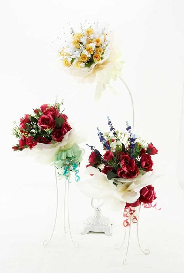 【造花・アーティフィシャルフラワー花束・造花ギフトブーケ】ローズガーデンシリーズ｜cute rose bouquet−A