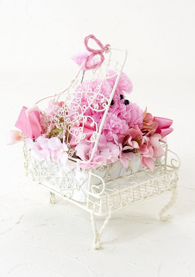 【ピアノ・プードルアレンジメント】ハーモニー・ピンク