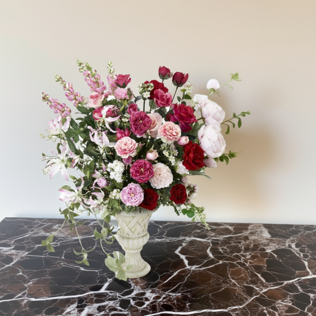 【プレミアムアレンジメント 高級造花・アートフラワー・アーティフィシャルフラワー・インテリアフラワー】Fountain of Beauty