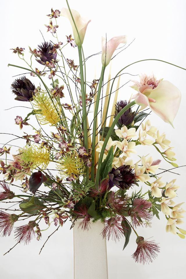 【プレミアムアレンジメント 高級造花・アートフラワー・アーティフィシャルフラワー・インテリアフラワー】Relaxed natural beauty