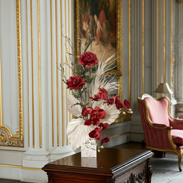 【プレミアムアレンジメント 高級造花・アートフラワー・アーティフィシャルフラワー・インテリアフラワー】golden phoenix