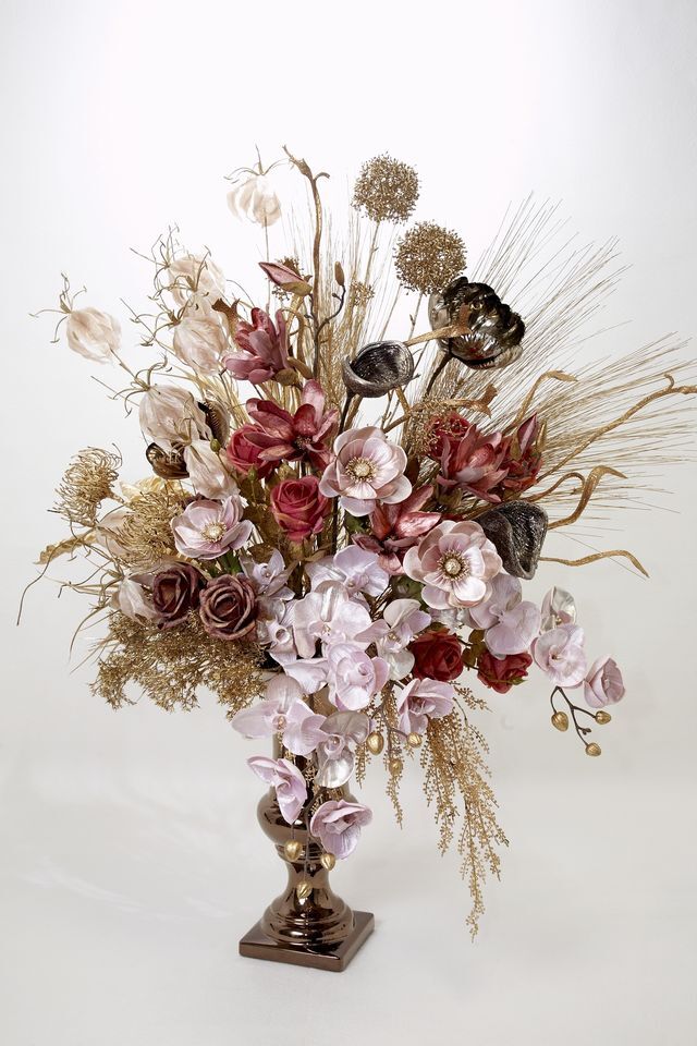 【プレミアムデザイン 造花・アーティフィシャルフラワーアレンジメント】Shining Goddess of Mercy