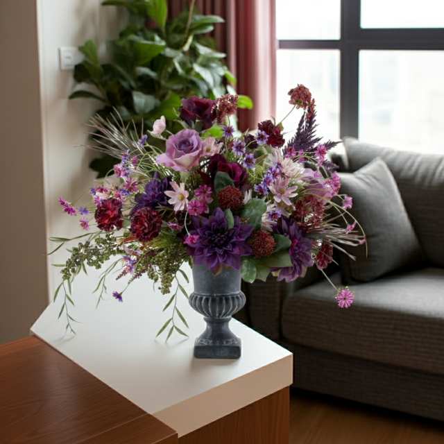 【造花・アートフラワープレミアムアレンジメント】ライプ